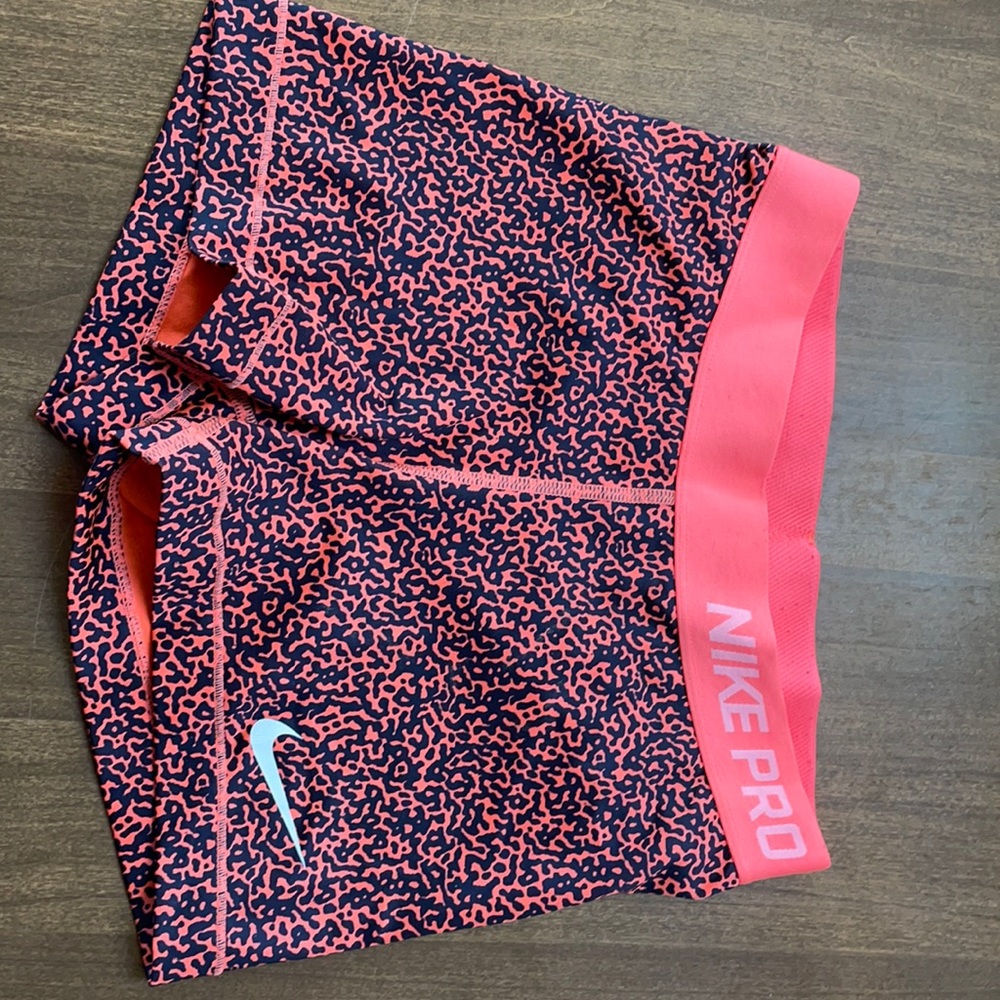 Orange/Peach cheetah print Nike spandex
